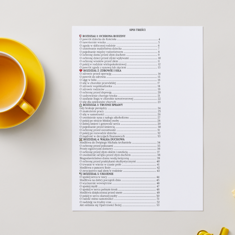 Twój niezbędnik ochrony i pokoju serca w codziennych troskach.
